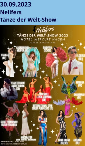 30.09.2023 Nelifers Tänze der Welt-Show